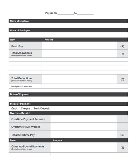 electronic payslip paf|Print SOI .